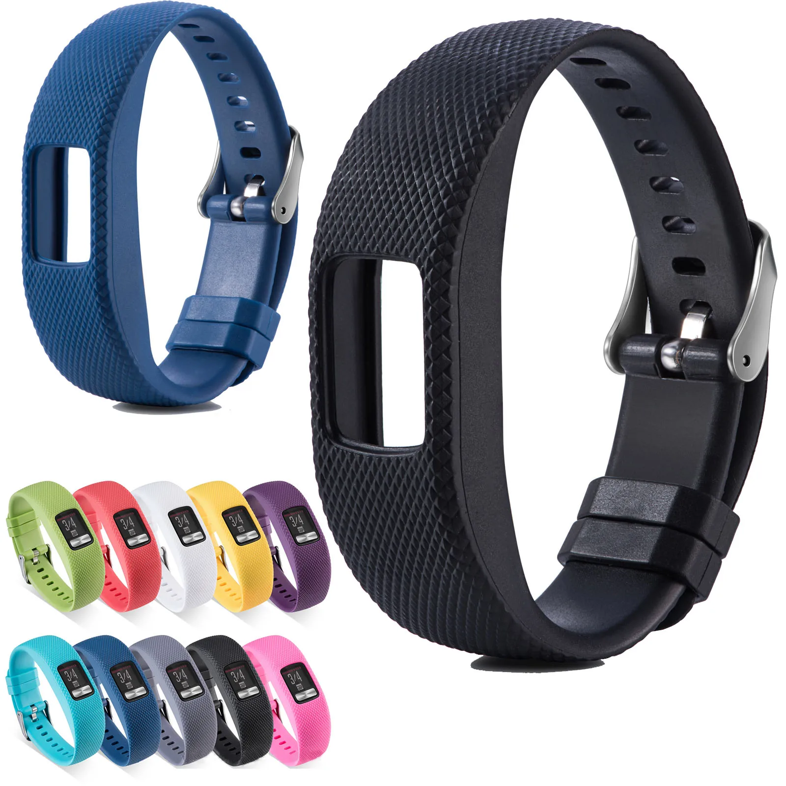 Силиконовый ремешок для часов Garmin vivofit 4 спортивный сменный vivofit4 резиновый