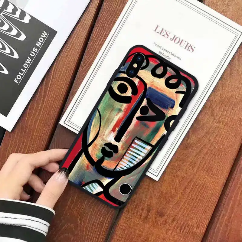 

Picasso abstract Art painting Phone Case for iPhone 11 12 mini pro XS MAX 8 7 6 6S Plus X 5S SE 2020 XR luxury design cover