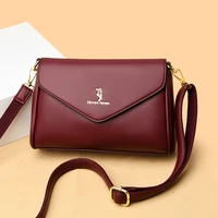 all match trendy crossbody bag female luxury leather shoulder bag 2021 lychee pattern handbags womens small flap messenger bag
