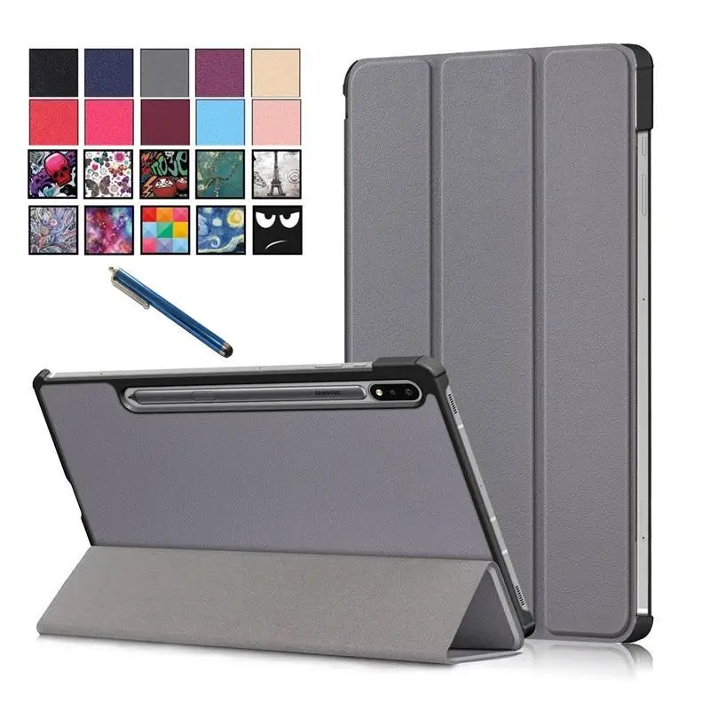 

For Samsung Galaxy Tab S7 Plus SM-T970 T975 Tablet Leather Folding Magnetic Cover Funda for Galaxy Tab S7 Plus Tab S7 Case