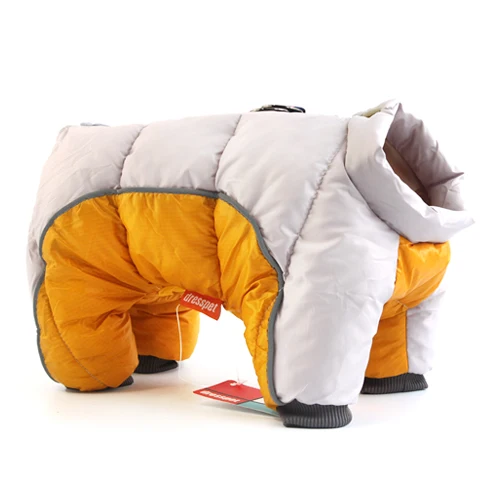 Gray Dog Clothes Зимняя одежда для собак, супер теплая куртка, толстое хлопковое пальто, водонепроницаемая одежда для маленьких собак, одежда для французских бульдогов, щенков - Цвет: Gray Dog Clothes