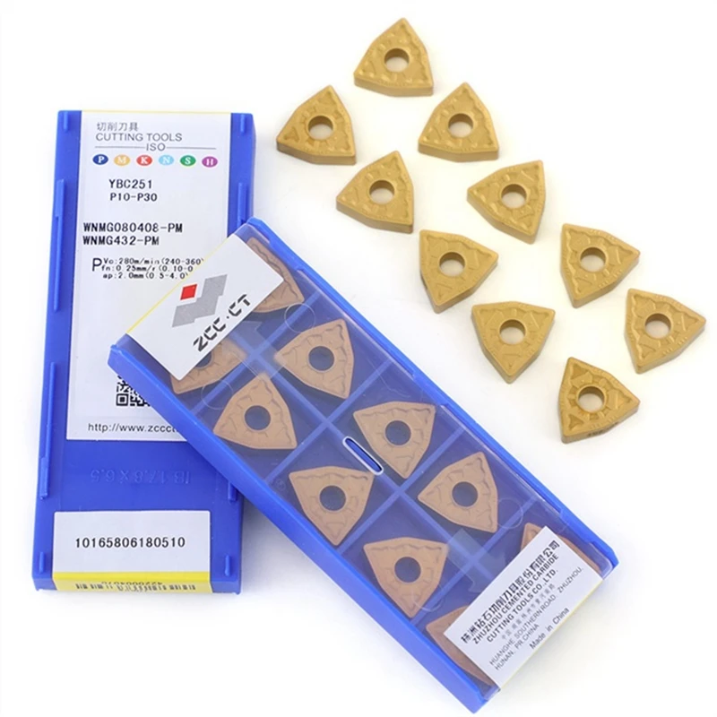 

Original ZCCCT CNC Blade WNMG080408 080404 080412-PM YBC251/252 Carbide Insert Lathe Turning Tool Cutting Tool Lathe Blade