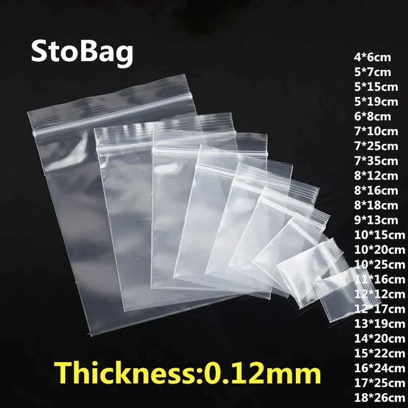 

StoBag прозрачные пакеты на молнии 100 шт.