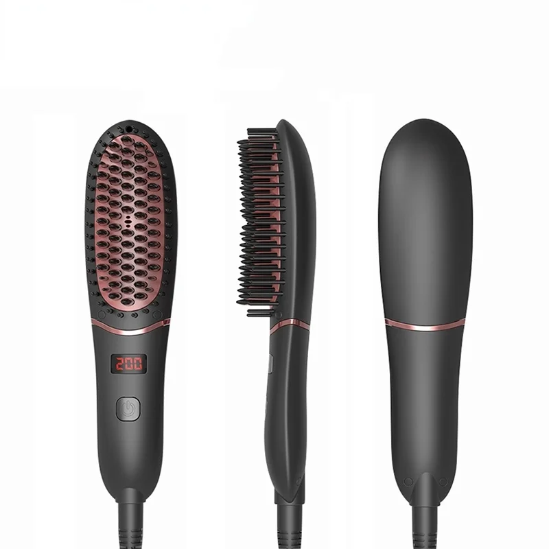 

Расческа для выпрямления волос, электрическая щетка для выпрямления волос, Плойка для использования в домашних условиях, плоский утюжок дл...