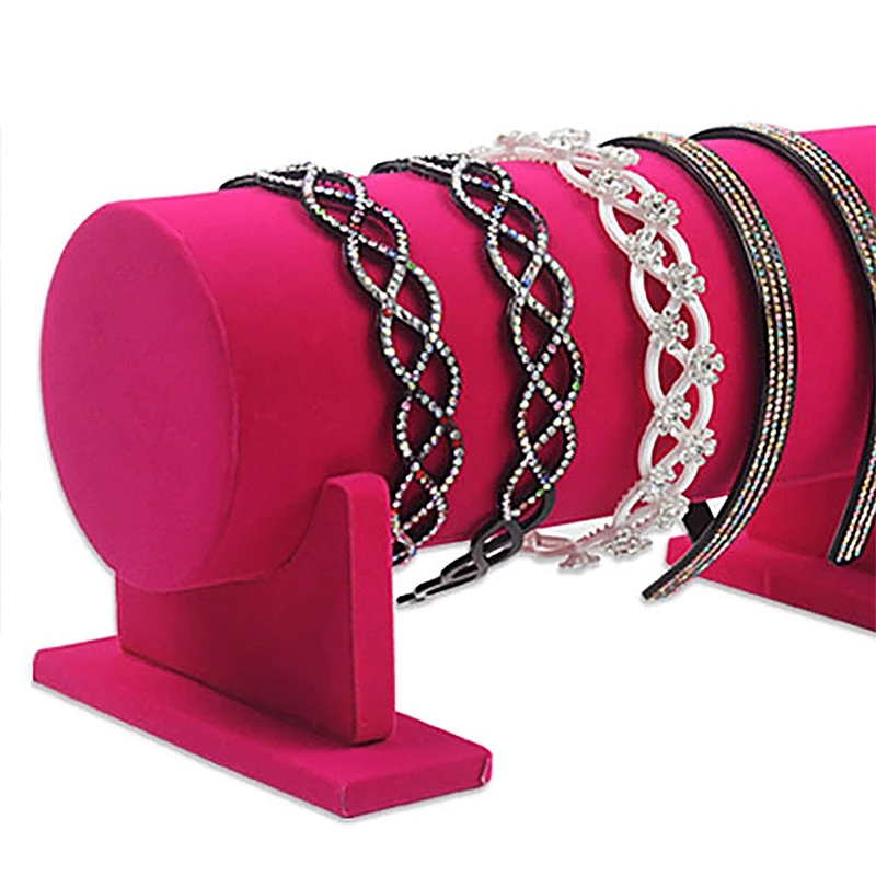 Бархатная Съемная повязка на голову обруч для волос застежка стойка дисплея 36 см