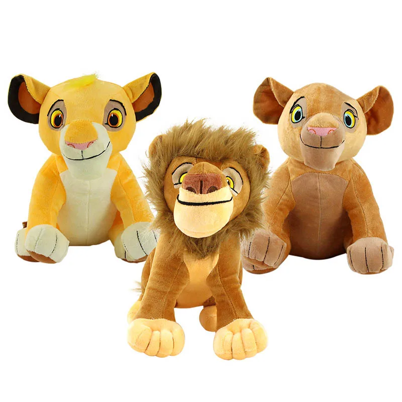 The Lion King Simba Nana Mufasa Plush Toys Anime Movie Soft Stuffed Animal Dolls Gift for Children on - Игрушки-плюшевые мягкие куклы The Lion King Simba Nana Mufasa из аниме-фильма в подарок детям.