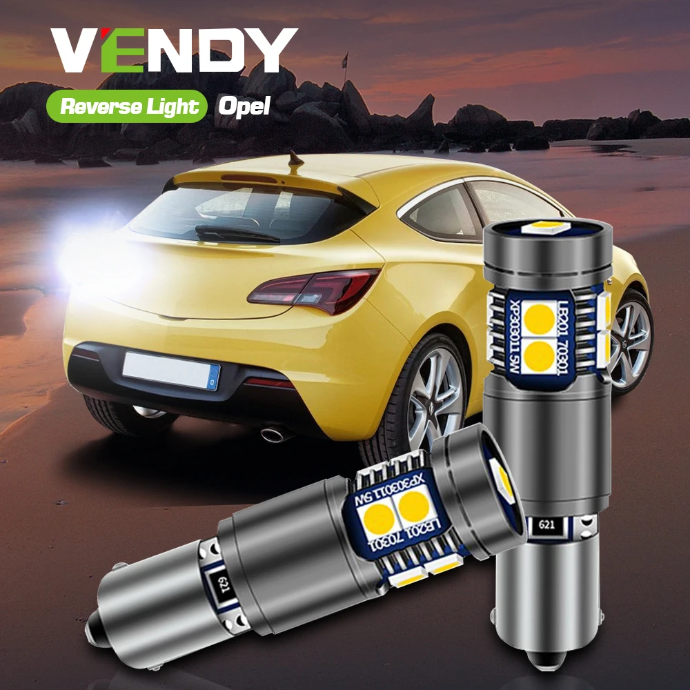 

2pcs LED Reverse Light Blub Backup Lamp Canbus No Error H21W BAY9S 64136 For Opel Astra J P10 2009 2010 2011 2012 2013 2014 2015