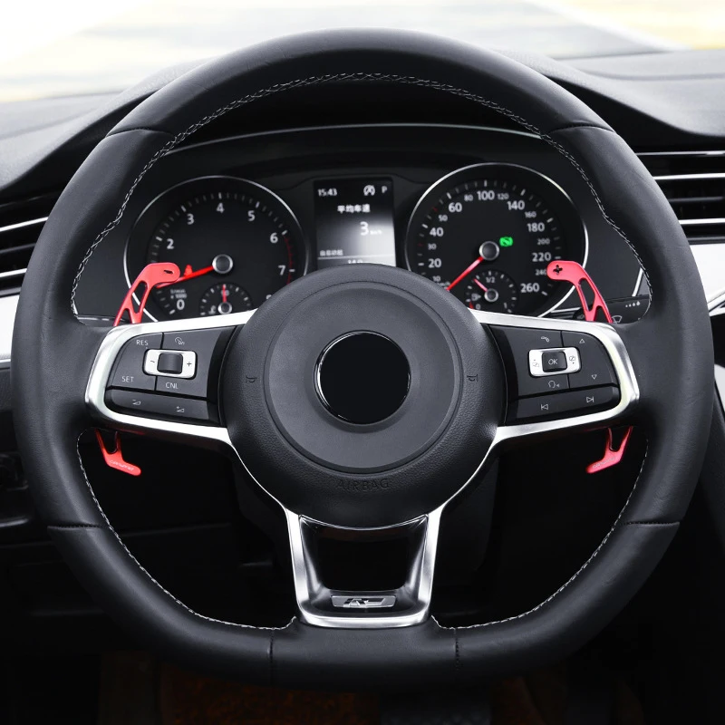 Для VW GOLF GTI R GTD GTE MK7 7 POLO Scirocco 2014 2019 металлический Автомобильный руль весло