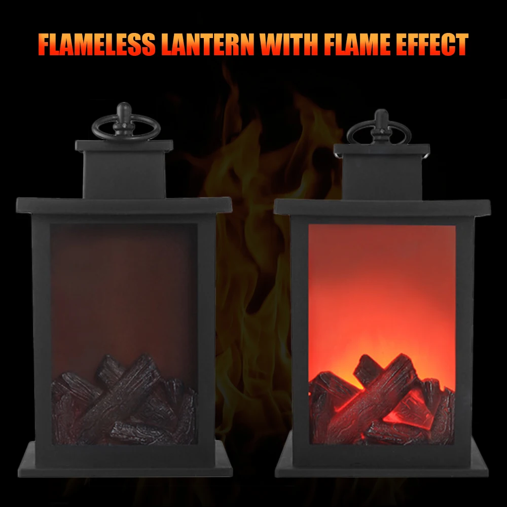 Декоративный светильник для камина Настольный беспламенный светодиодный