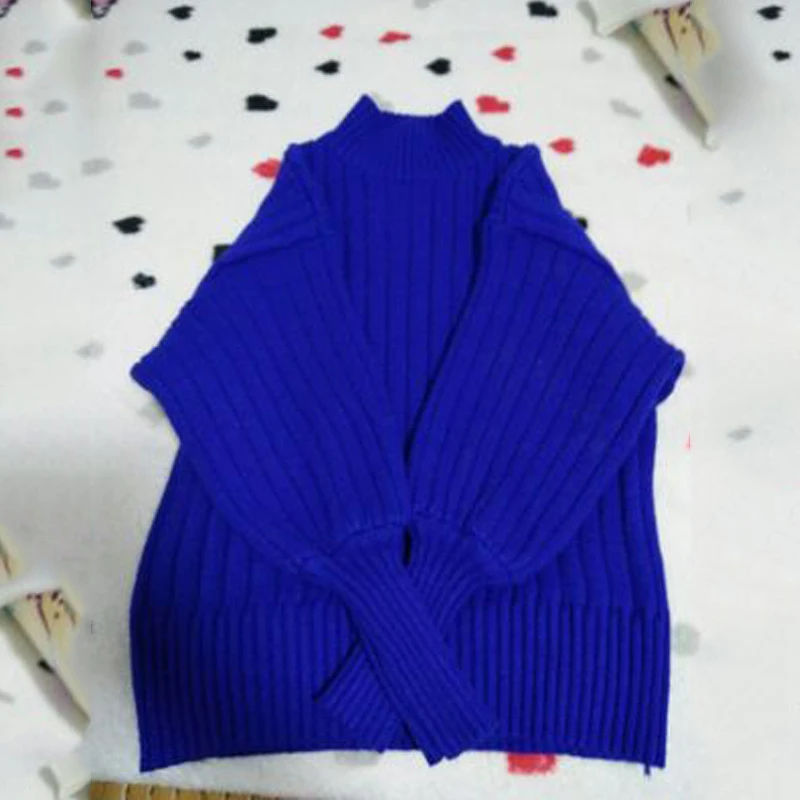 Lantern Sleeve Women Autumn Winter Sweater Solid Black White Turtleneck High Quality Warm Female Jumper Casual | Женская одежда