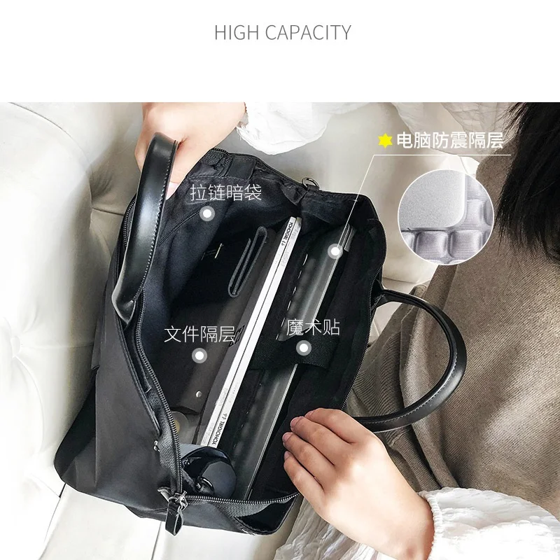 

Waterproof Shoulder Notebook Computer bag Women 13.3 14 inch Fashion casual for macbook air 13 bag For Lenovo Superbook 2019 NEW