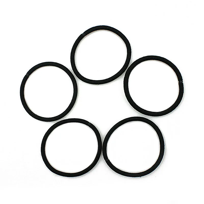 40 шт. модные черные стильные эластичные резинки для волос девочек резинка