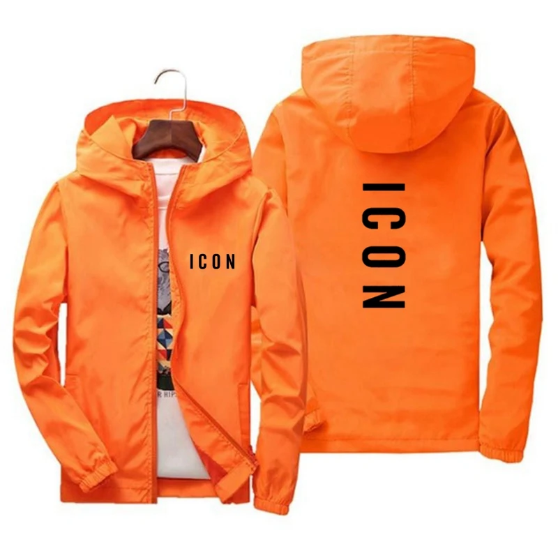 Новинка весна лето 2021 куртка со значками Мужская и Женская Повседневная ветровка