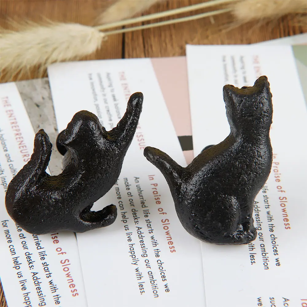 1 шт. Креативный дизайн кошки ручка ящика шкафа Ручка мебельная фурнитура часть |