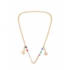 Модный металлический многофункциональный держатель-цепочка для очков со стеклянными бусинами, шнурок для солнцезащитных очков, ремешок-держатель для очков