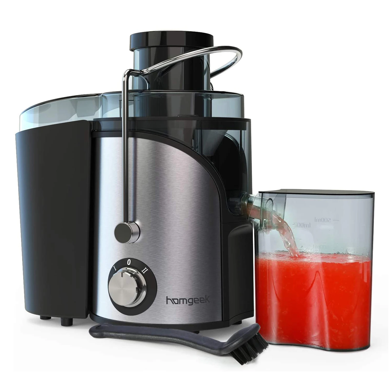

Homgeek GS-352 Centrifugal Juicer 400W Dual-Speed Multifunctional Juicer for orange, watermelon, grape, strawberry, tomato etc.