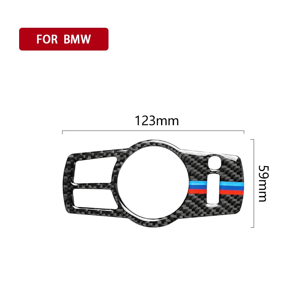 

Carbon fiber auto interior headlight switch button frame decoration, suitable FOR BMW F10 F07 F01 F25 F26 Car Sticker;