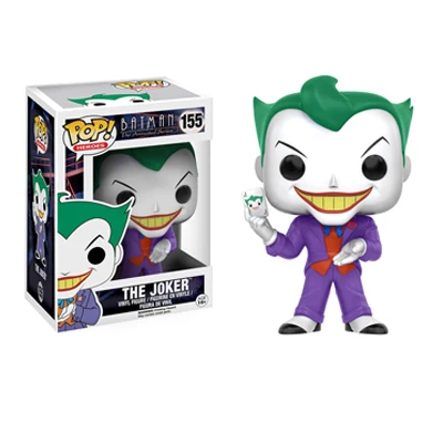 155 Funko поп Бэтмен Джокер виниловые Фигурки Коллекционная модель игрушки для детей - Цвет: 155