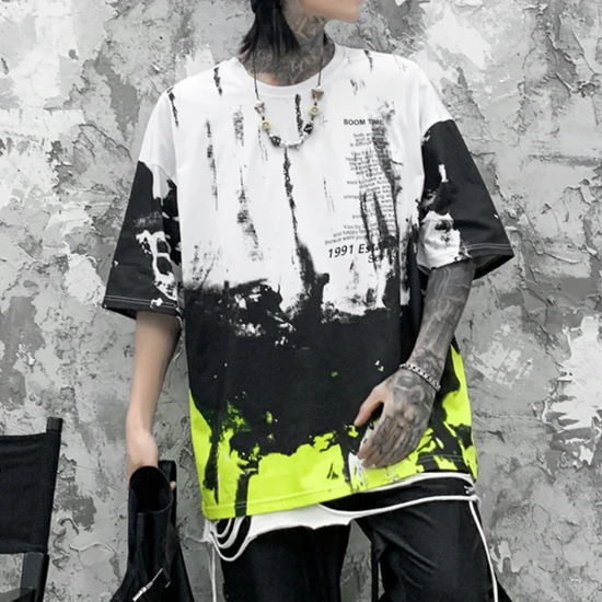 Мужская хип хоп Футболка граффити ретро 2020 Женская футболка уличная одежда Harajuku