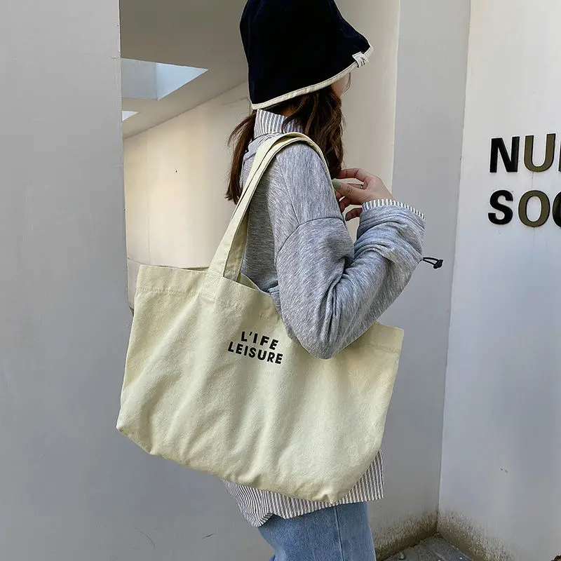 

X84 нишевый дизайн sense art INS Большая вместительная Холщовая Сумка-тоут на одно плечо для женщин на лето