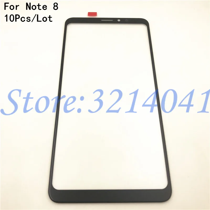 

10Pcs/Lot Good quality Glass Screen 6.0" For Meizu Note 8 M822H Glass Lens Outer Front Panel ( Not touch screen Sensor)