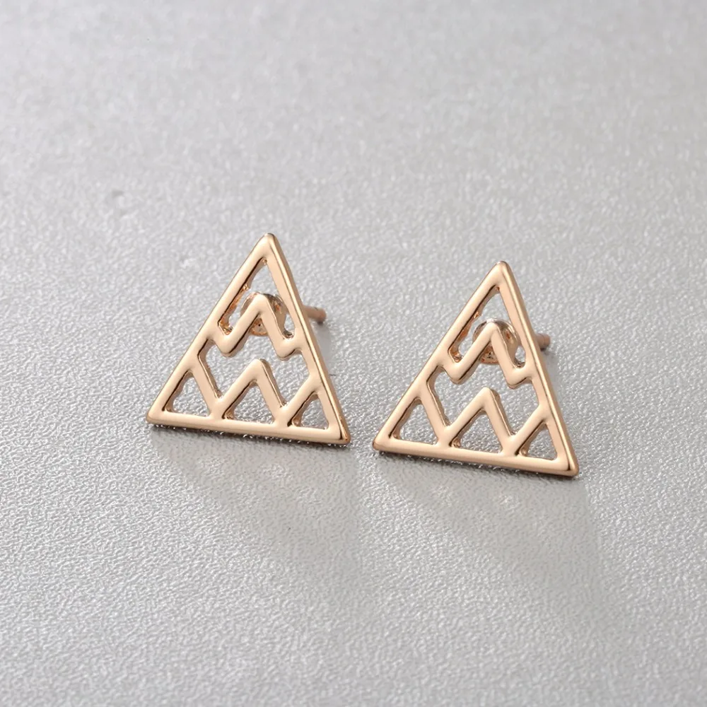 Женские серьги гвоздики Chandler геометрические полые|Серьги-гвоздики| |