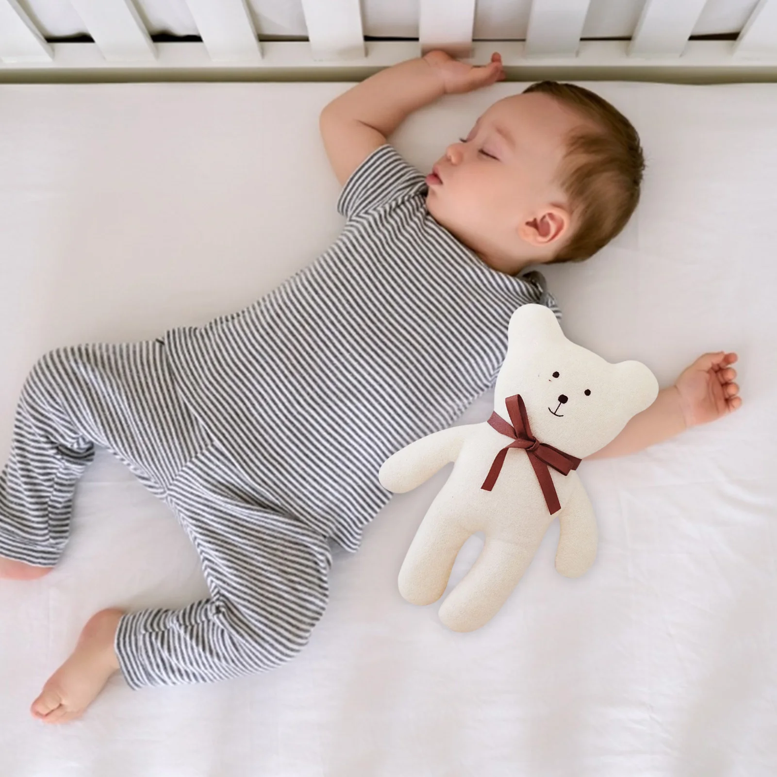 

New Baby Snuggle Toy Cuddly Bear Cub Plush Soft Baby Sleep Mate Bedtime Appease Toy Stuffed Animal Snuggle Toy For Baby