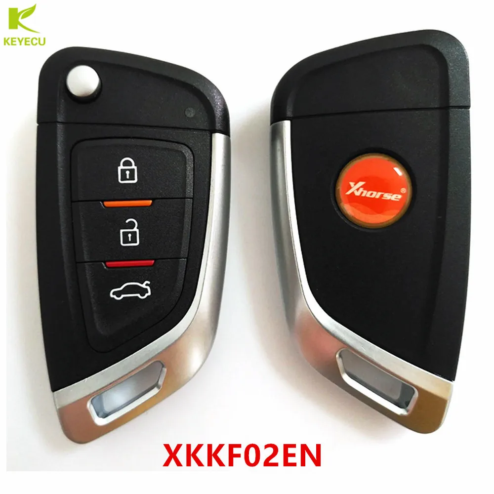KEYECU 5 шт. X XHORSE Универсальный нож стиль флип ключ PN XKKF02EN для VVDI ключ инструмент VVDI2