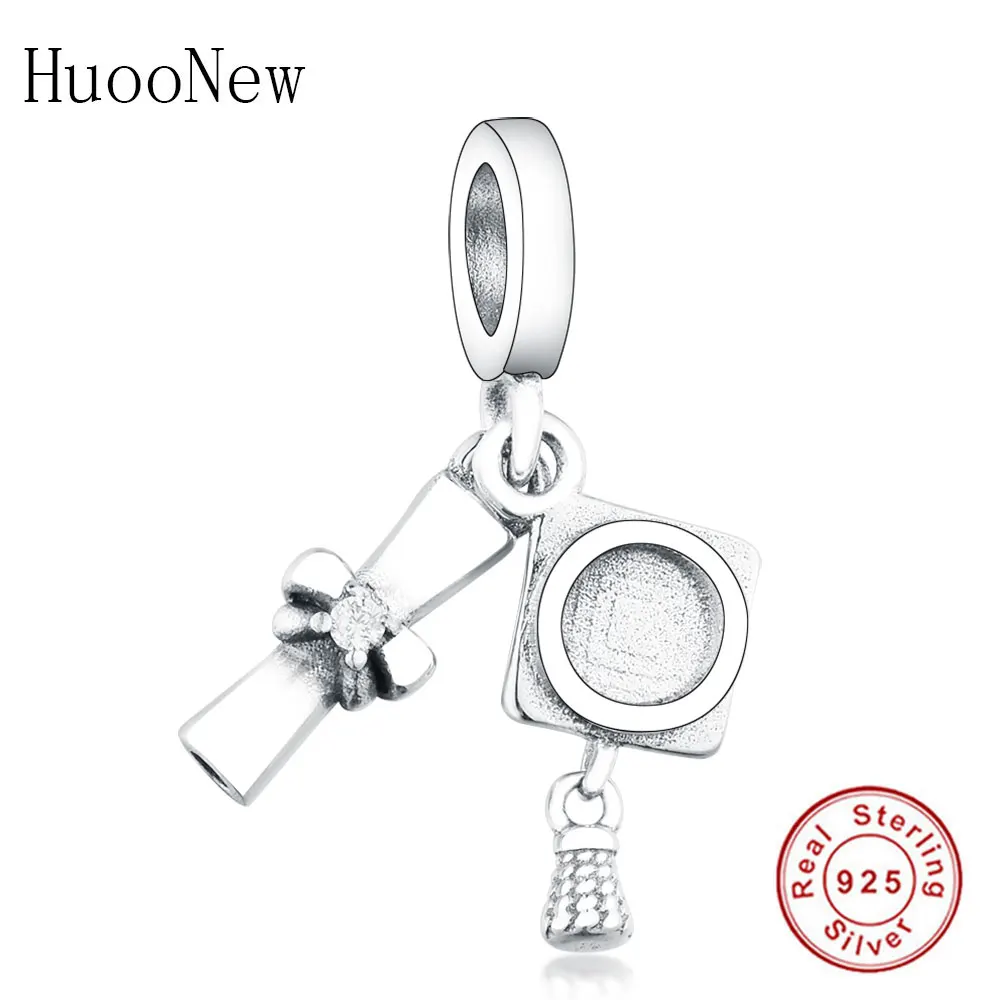 Оригинальный браслет Pandora Pulsera 925 пробы серебряная шляпка подвеска из бисера для