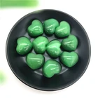 Красивый зеленый камень кошачий глаз в форме сердца хрустальные камни драгоценные камни лечебные камни подарки Декор натуральные камни и минералы