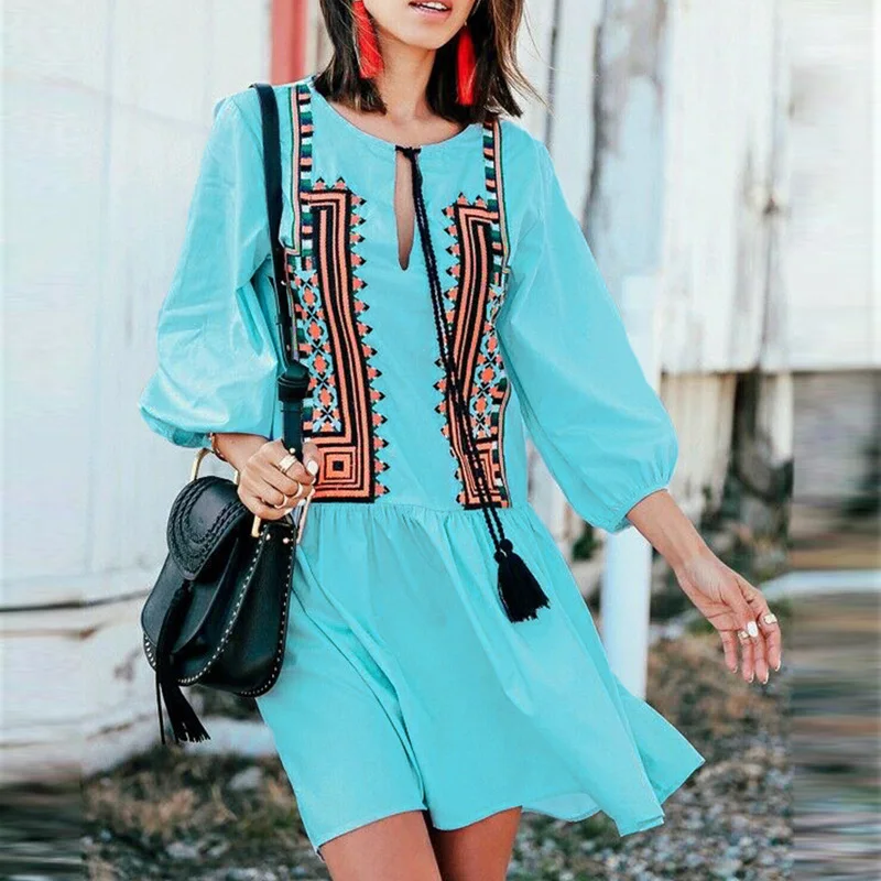 Летний купальник накидка новинка вышивка наряд кафтан на пляж для женщин хлопок