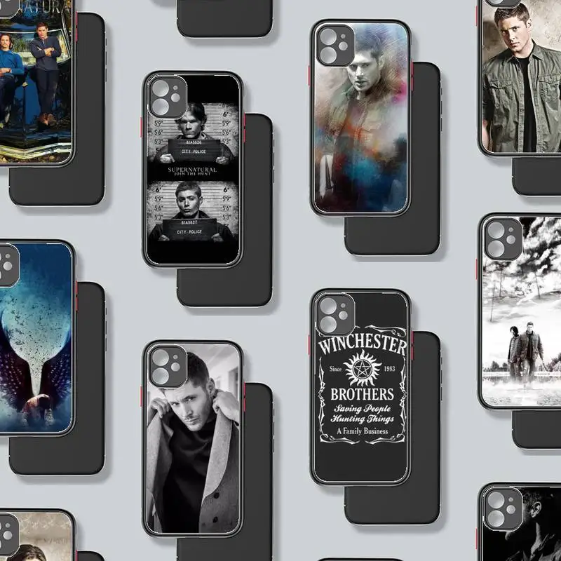 

Supernatural SPN Jensen Ackles Phone Case Matte Transparent for iPhone 7 8 11 12 s mini pro X XS XR MAX Plus coque