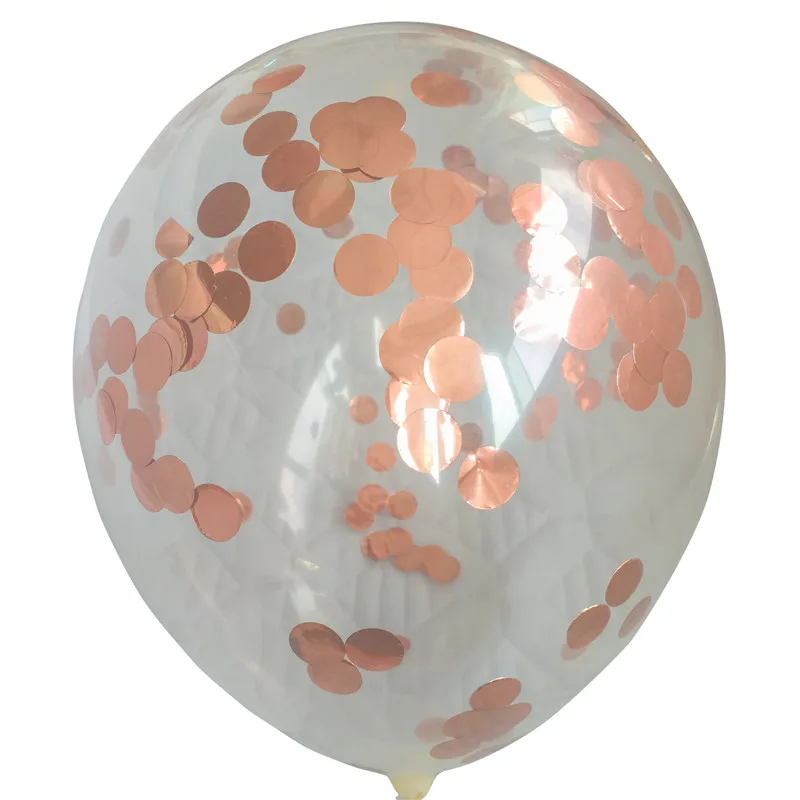 rose gold 10 шт./партия прозрачные воздушные шары Золотая Звезда конфетти из фольги прозрачные воздушные шары счастливый день рождения, детский душ Свадебные украшения - Цвет: rose gold