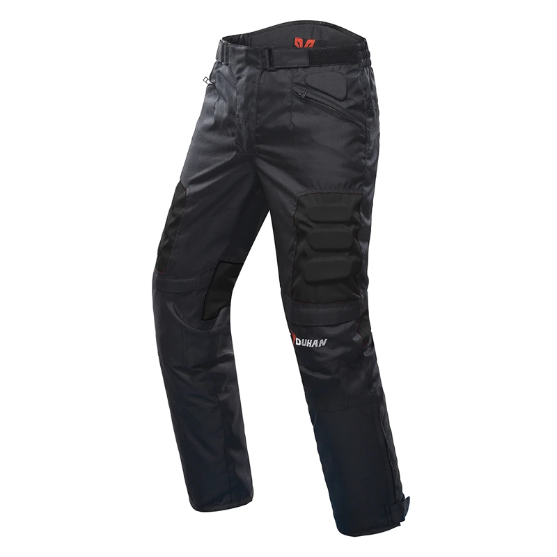 D-K02-Pants-Black DUHAN мотоциклетная куртка для верховой езды ветрозащитная мотоциклетная Защитная Экипировка для всего тела осенне-зимняя мотоциклетная одежда - Цвет: D-K02-Pants-Black