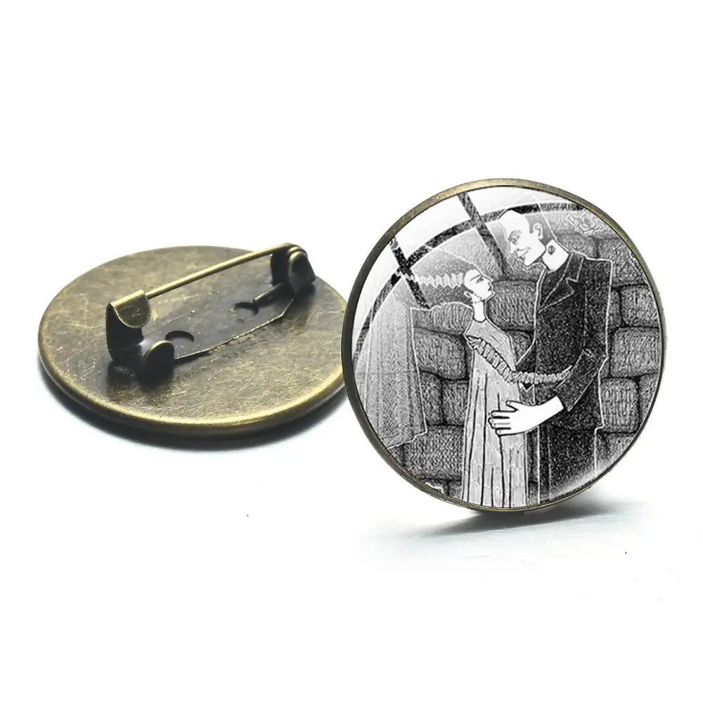 SONGDA Ретро Невеста Франкенштейна брошь античная бронза с живописным узором