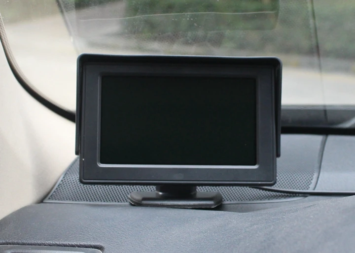 DIYKIT 4,3 дюймов цветной TFT lcd автомобильный монитор+ IR ночного видения HD камера заднего вида Беспроводная Система помощи при парковке
