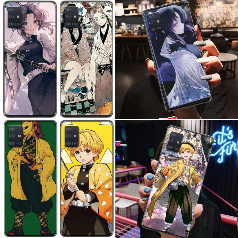 

Demon Slayer Kamado Nezuko Kimetsu No Yaiba Kamado Tanjirou Agatsuma Zenitsu Phone Case For Samsung Galaxy A71 A51 4G 5G