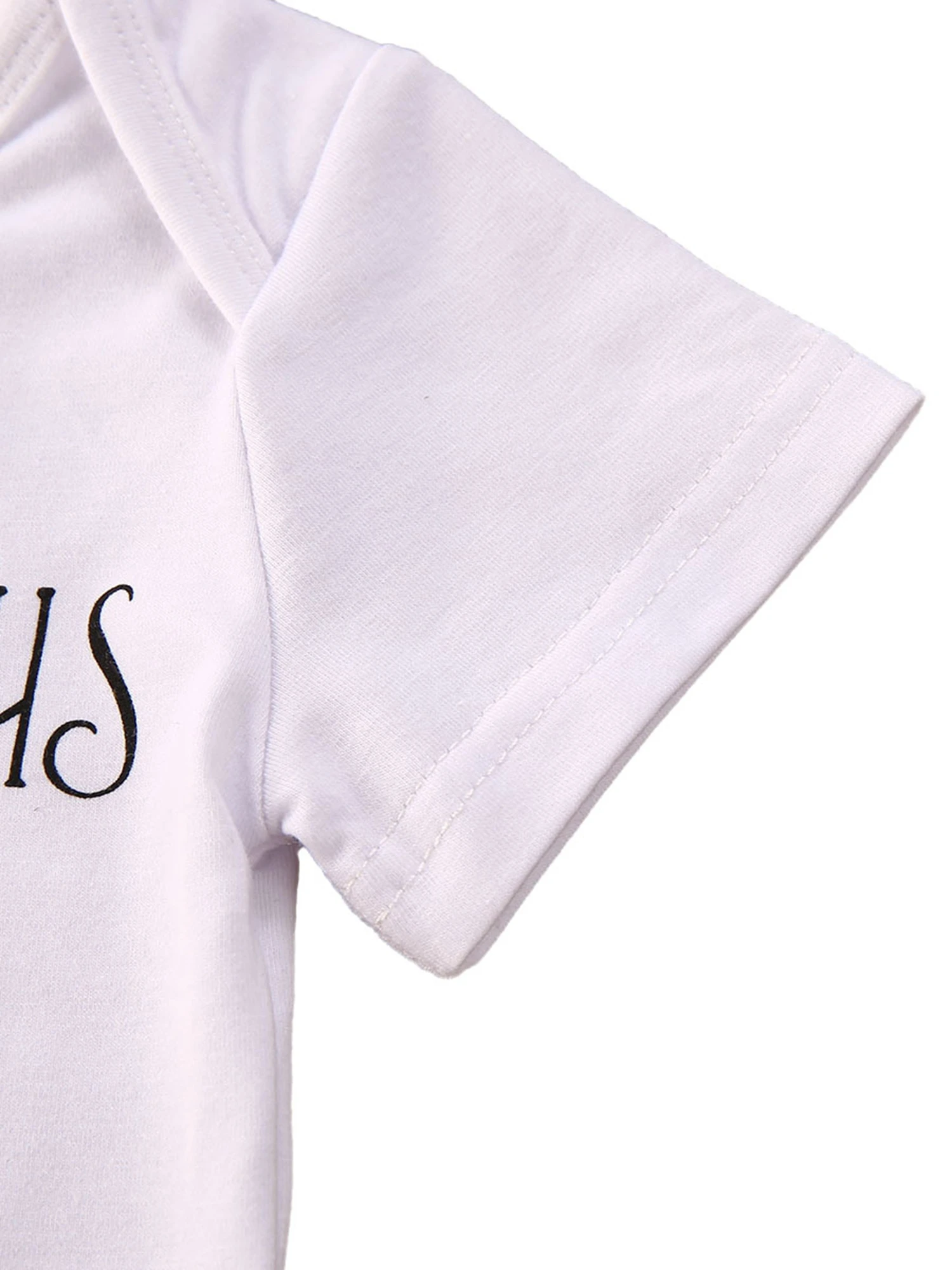 

Newborn Baby Girl Clothes Letter Short Sleeve Jumpsuit+Floral Bodysuit Bottoms Bowknot Headband Clothes Ruffles