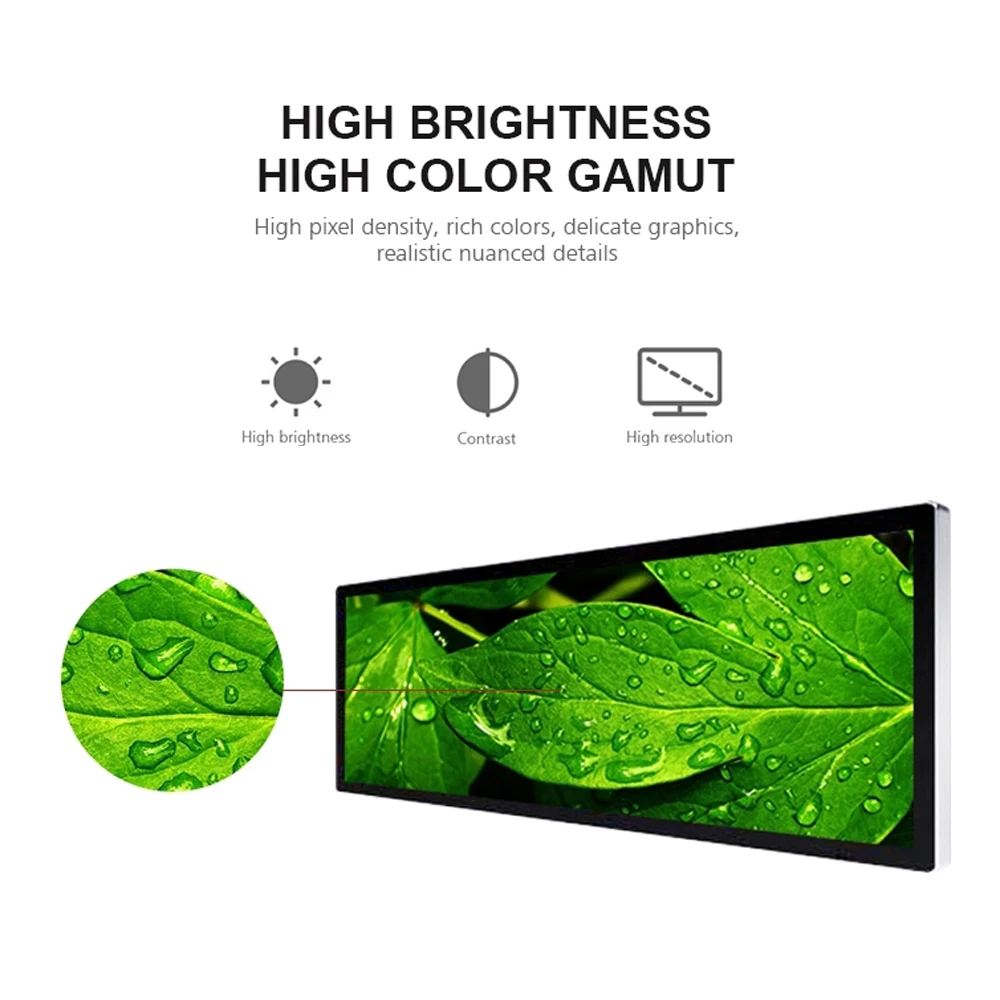 Ультраузкий широкий растягивающийся ЖК дисплей Tft тотемный монитор 24 8 дюйма
