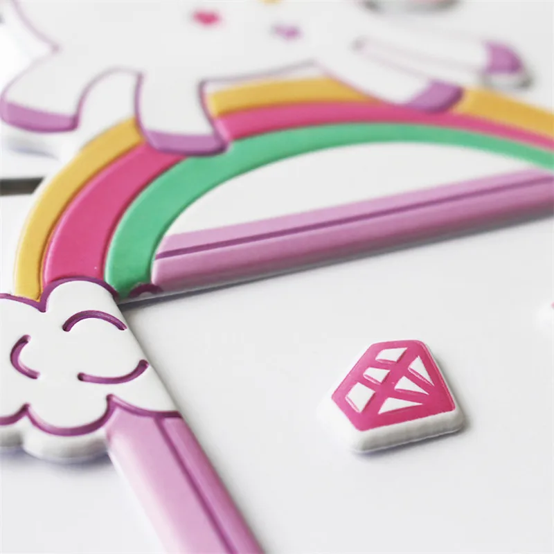 

Cartoon Animal Unicorn Flamingo Switch cover Room Decor 3D PU Leather On-off Switch Sticker Luminous Switch Outlet Wall Sticker