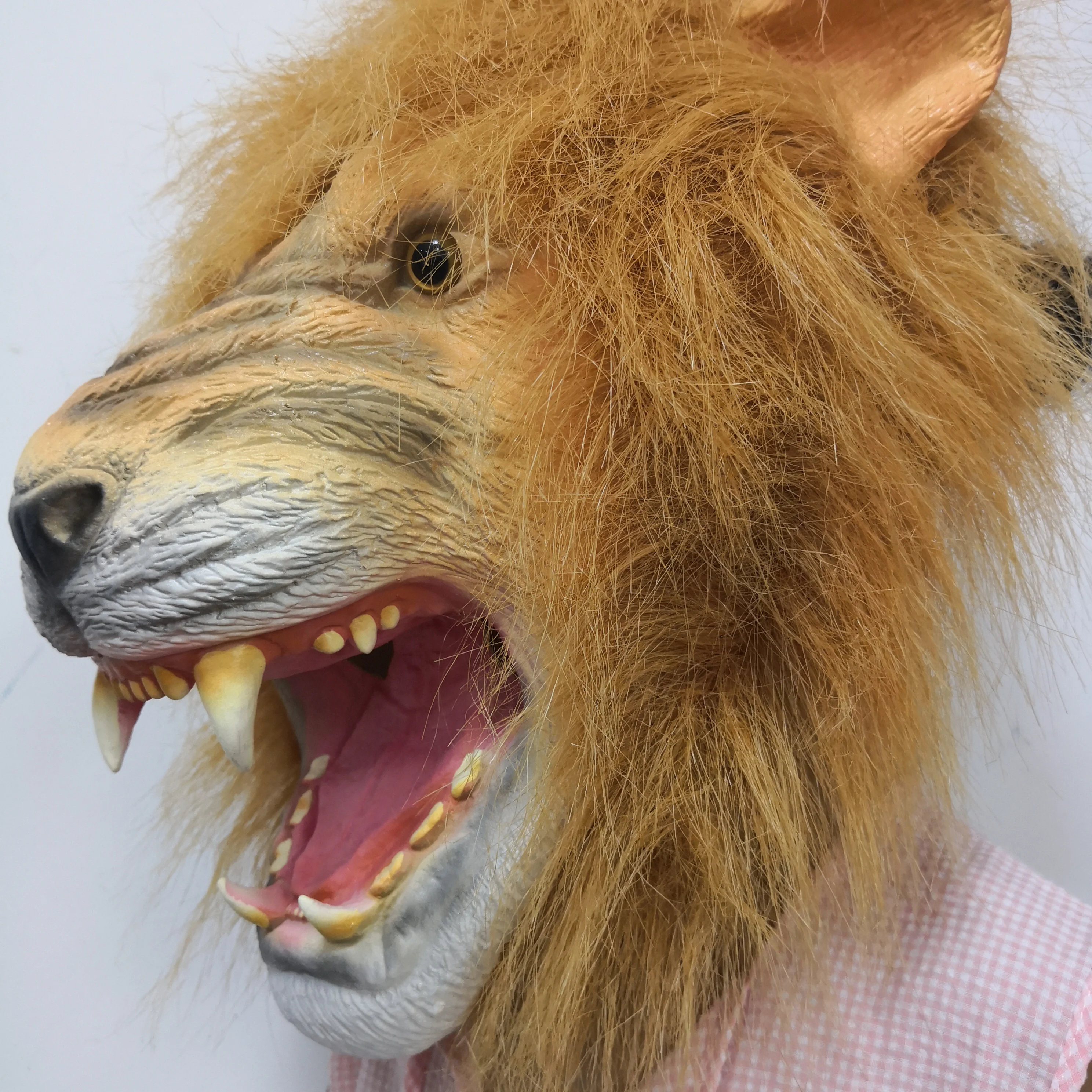 Забавная маска на Хэллоуин для взрослых наряды лев Король Simba латексная