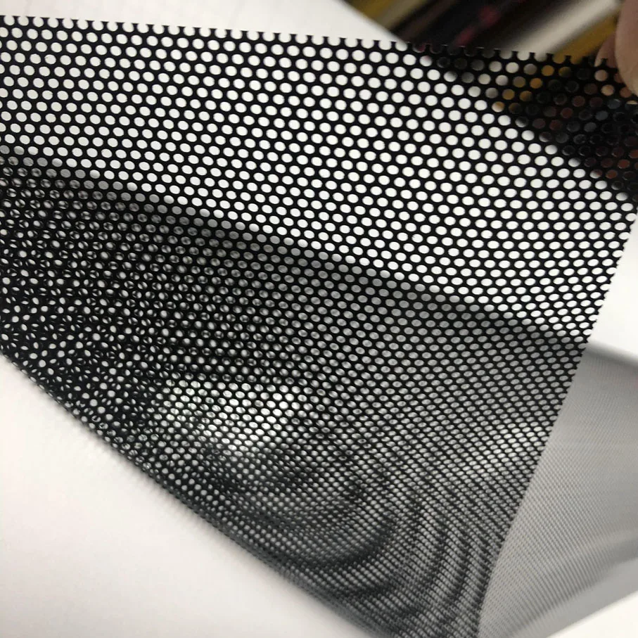 Перфорированная Тонировочная сетчатая пленка для автомобиля скутера мотоцикла