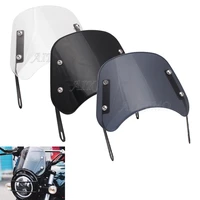 motorcycle windshield airflow adjustable windscreen wind deflector for 5 7 inch headlights universal motorcycle accessories