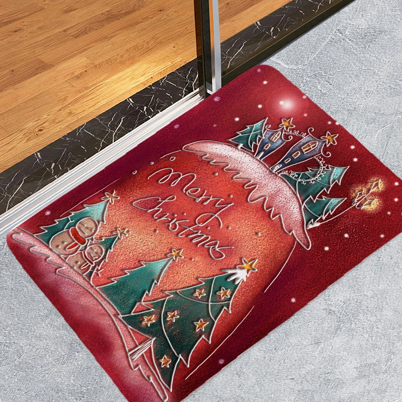 Рождество ковры и коврики Рождество коврики для Спальня Гостиная коврик для кухни, ванной, Противоскользящие коврики