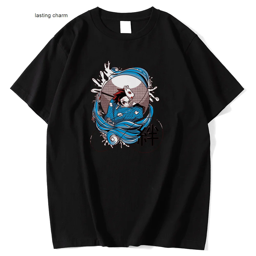 

Summer Demon Slayer Printing Man T-shirts Cool Comfoable Shi Civity Vine T-shirt Fashion Oveize Man Sho Mouwen