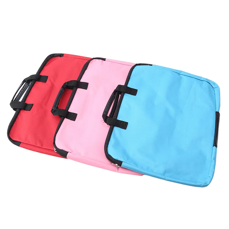 Portable document bag canvas A4 office zipper large capacity men women handbag multi-layer information briefcase meeting | Багаж и сумки