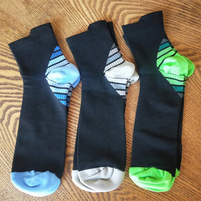 

Мужские носки для осени и зимы, черные хлопковые нейлоновые короткие носки, цветные модные Компрессионные спортивные носки унисекс