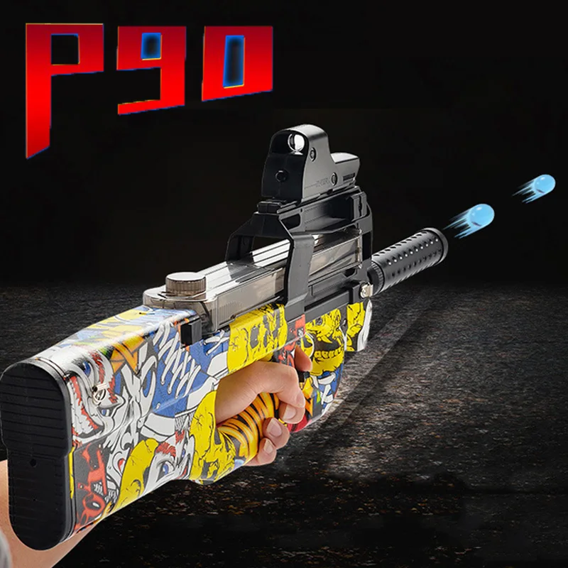 Новинка P90 Электрический бластер Orbiz игрушечные пистолеты 7-8 мм водяной гелевый