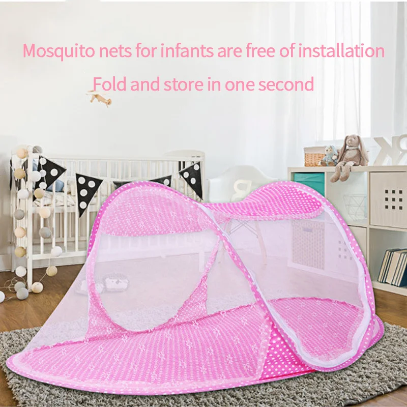 

Москитная сетка для новорожденных, Складная сетка от комаров для кроватки, принадлежности для детской кровати, уход за ребенком, переносной...