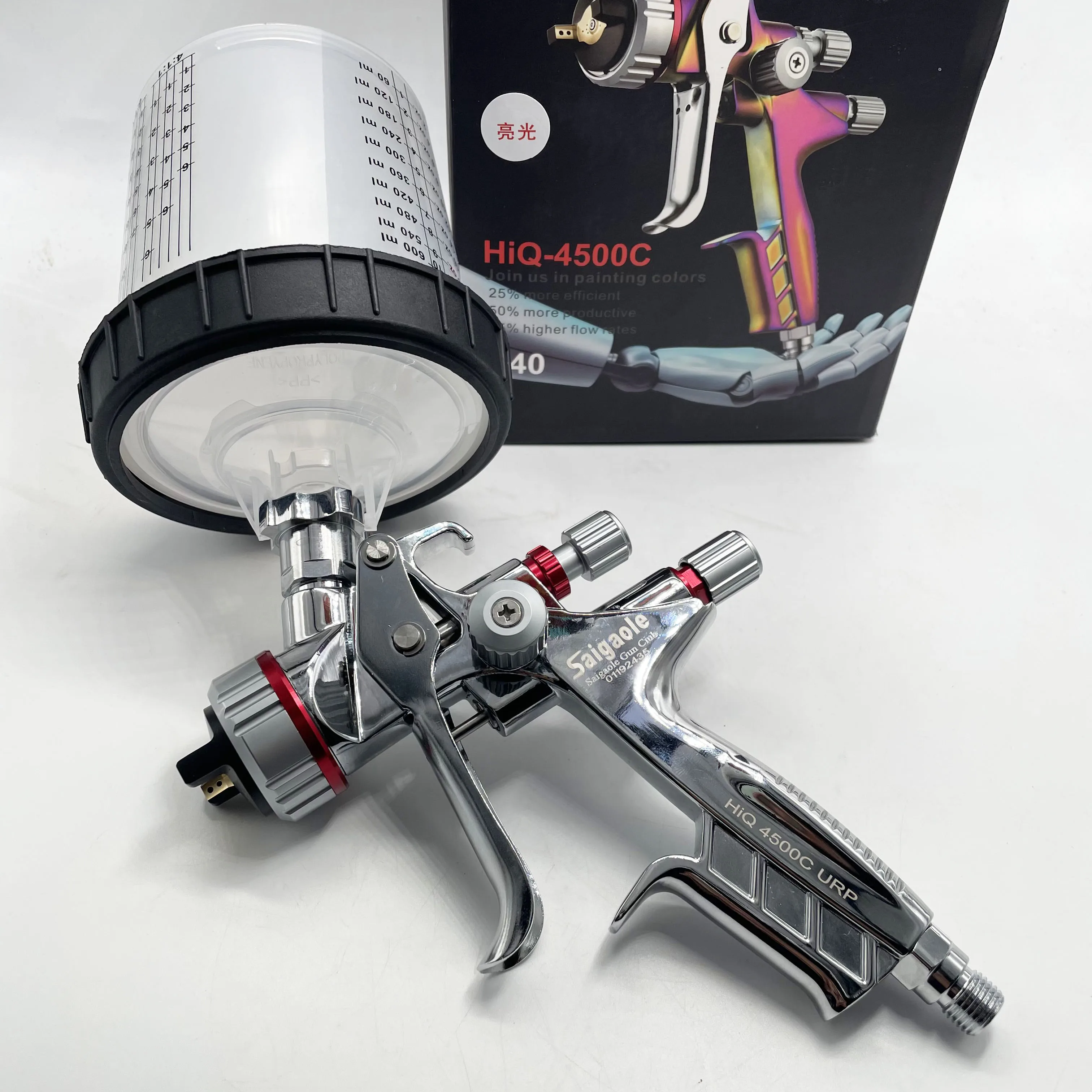 

T40 spray gun 1.3mm HVLP with no wash pot easy change car sprayer painting tool high Atomization air paint sprayer 200L/M
